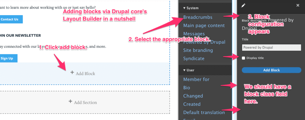 layout builder