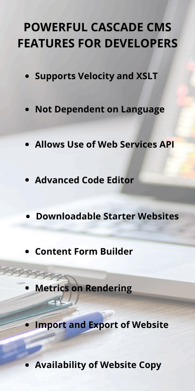 Developers Simply Love Cascade CMS for these Powerful Features