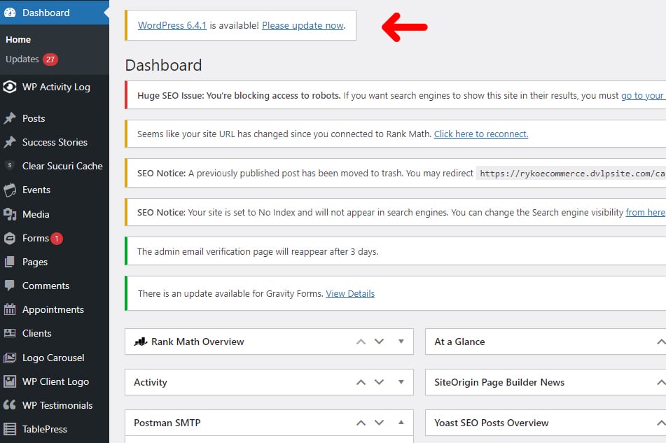 WordPress 6.4.1 update image